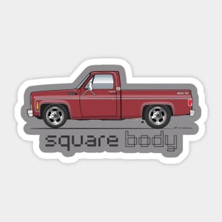 square body Sticker